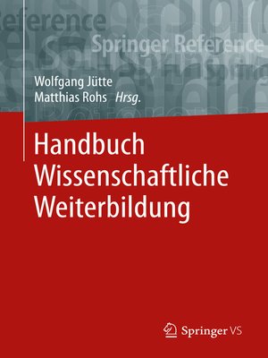 cover image of Handbuch Wissenschaftliche Weiterbildung